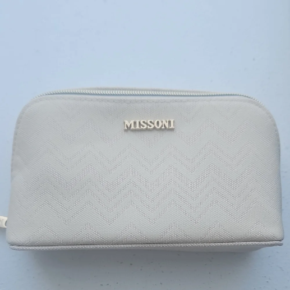 Missoni Light Gray Chevron Pouch
